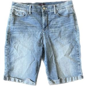 NYDJ Bermuda Length  Denim Shorts Size Ten